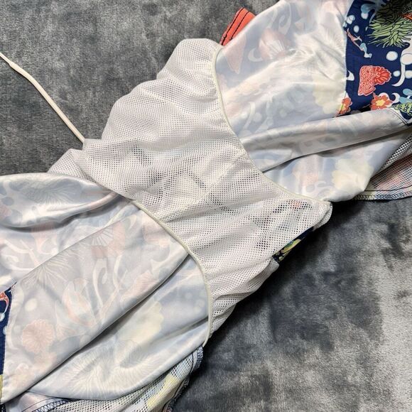 Nautica Mens Sz XL Tropical Fish Coral Aquarium Lined Swim Trunks Board Shorts - Picture 9 of 13